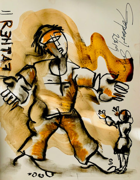 Contemporary Indian Art Houston | Ink, Charcoal and Pastel On Paper | Gopaal Seyn