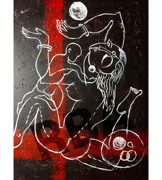 Contemporary Indian Art Houston | Mix Media On Canvas | Gopaal Seyn
