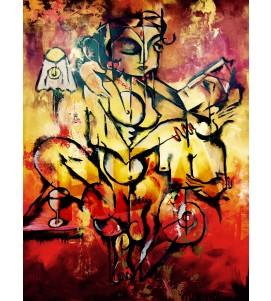 Buy Transcendant Love Painting the original Mix Media On Canvas artwork by Indian-American artist Gopaal Seyn | RedBlueArts.com
