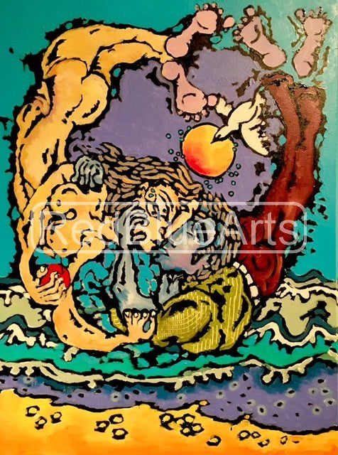 Contemporary Indian Art Houston | Mix Media On Canvas | Gopaal Seyn