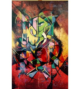 Contemporary Indian Art Houston | Mix Media On Canvas | Gopaal Seyn