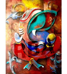 Contemporary Indian Art Houston | Mix Media On Canvas | Gopaal Seyn