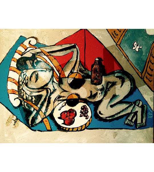 Contemporary Indian Art Houston | Mix Media On Canvas | Gopaal Seyn