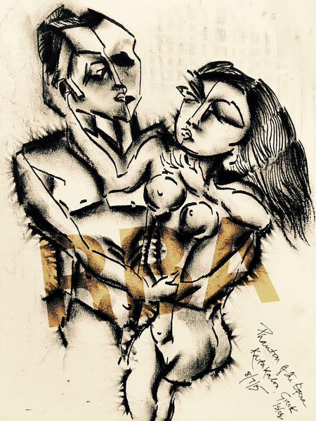 Contemporary Indian Art Houston | Charcoal Sketch | Gopaal Seyn