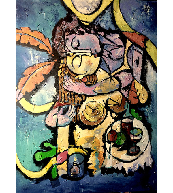 Contemporary Indian Art Houston | Mix Media On Canvas | Gopaal Seyn